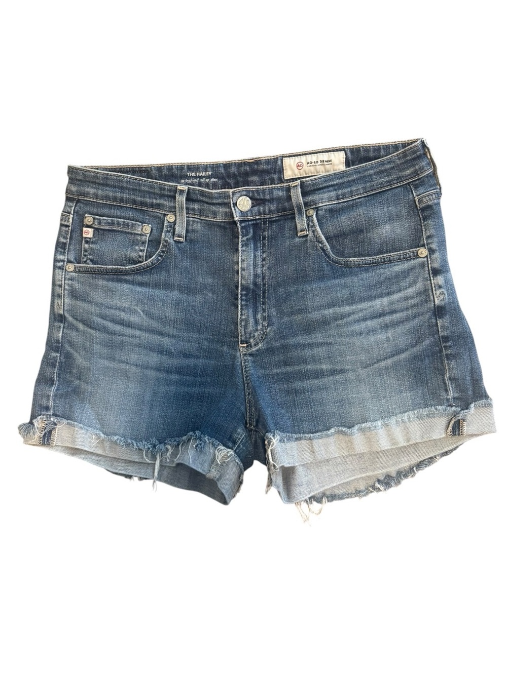 Adriano Goldschmied Cuffed Denim Shorts - Picture 2 of 4